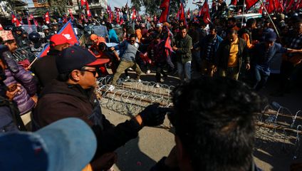 Thousands protest in Nepal for restoration of monarchy